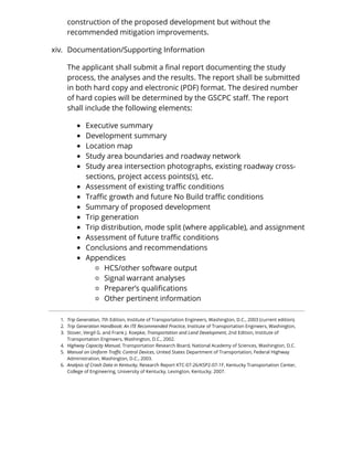 Traffic Access and Impact Study Guidelines & Procedures | PDF