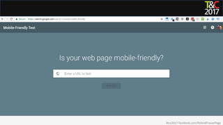 #tcs2017 facebook.com/RolandFrasierPage
 