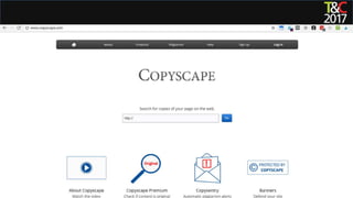 TCS: Copy Tools From Traffic & Conversion Summit 2017