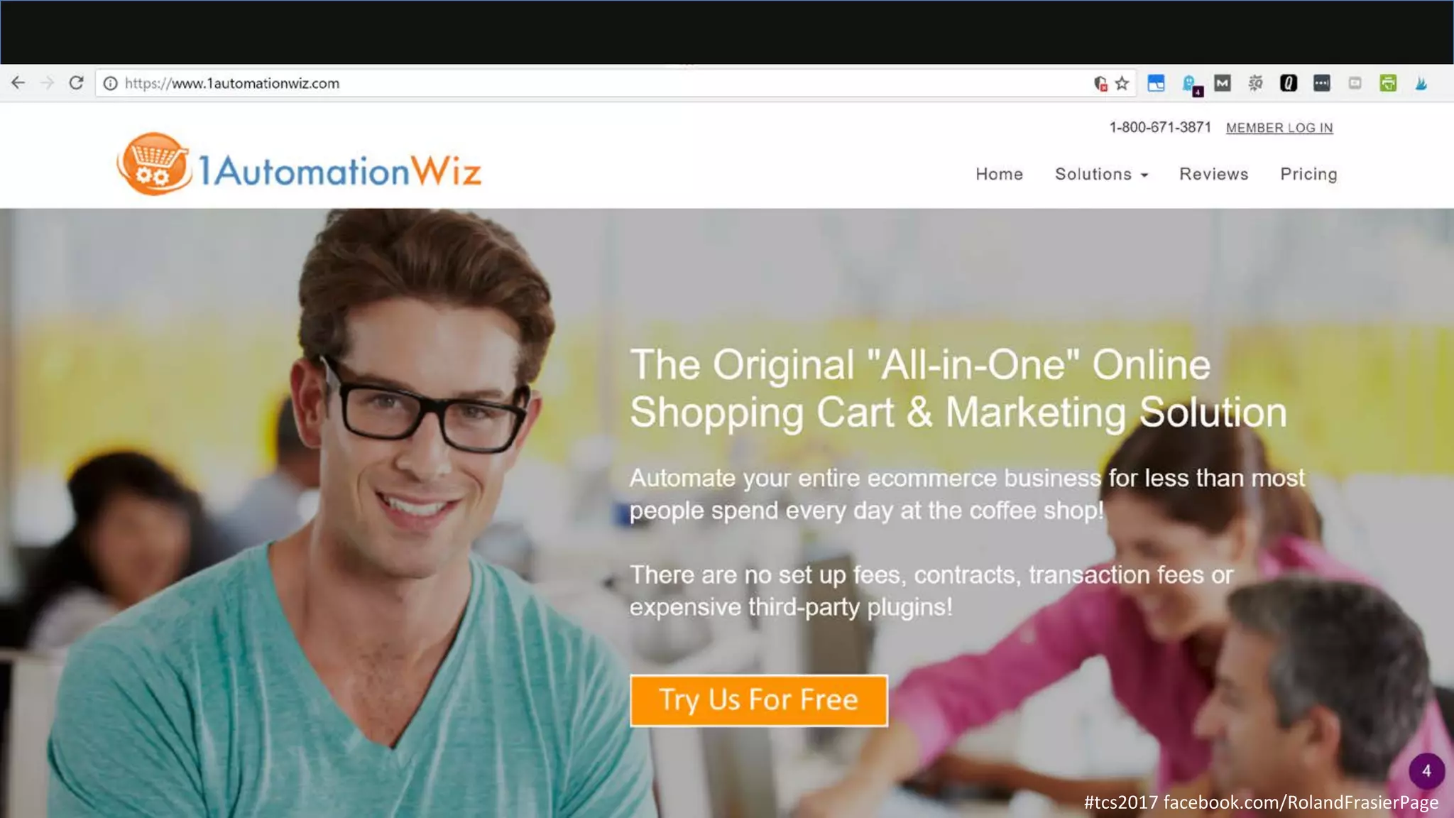 #tcs2017 facebook.com/RolandFrasierPage
 