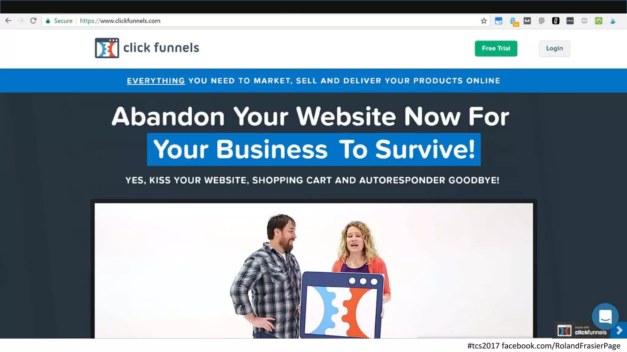 #tcs2017 facebook.com/RolandFrasierPage
 