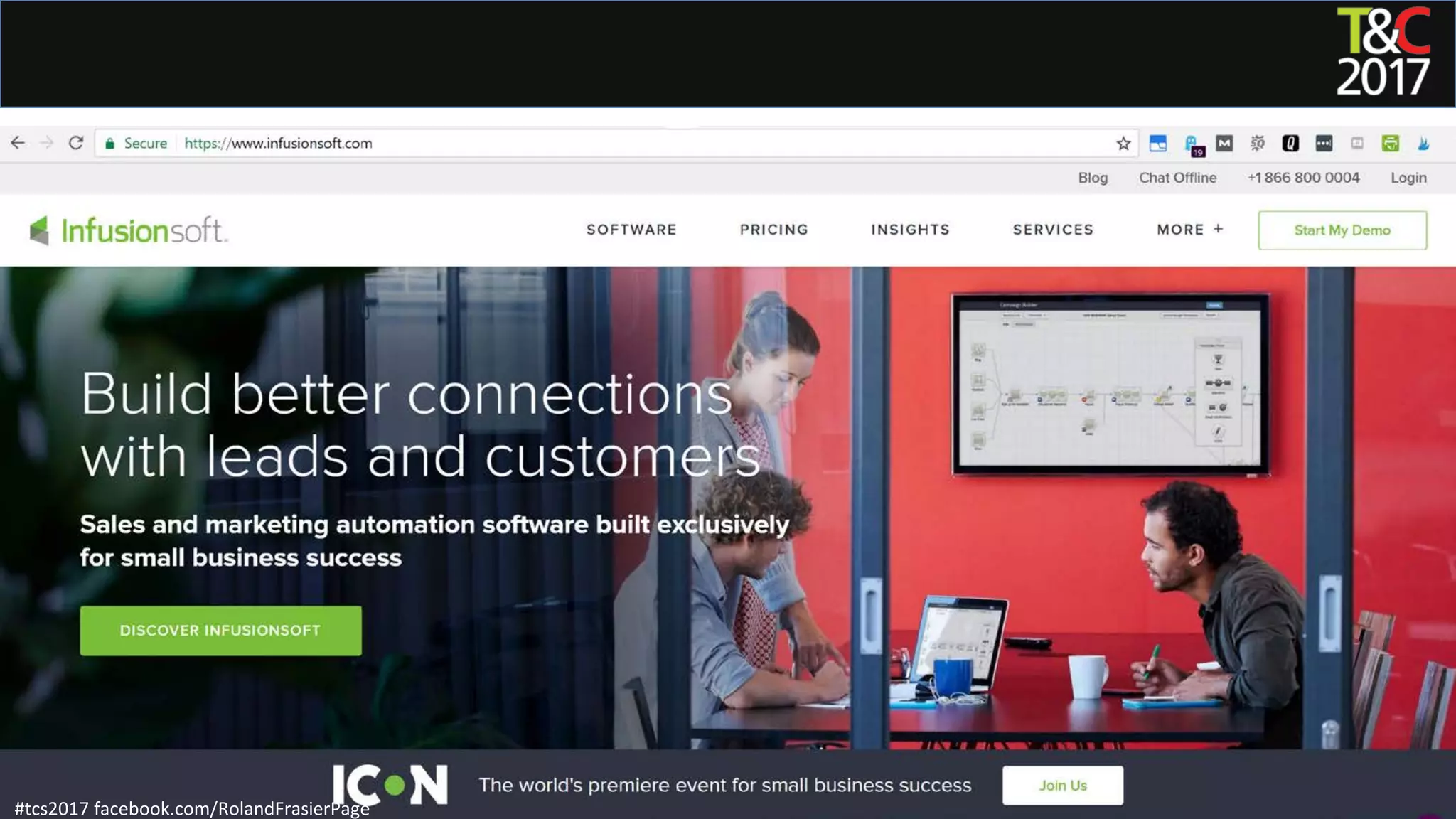 #tcs2017 facebook.com/RolandFrasierPage
 