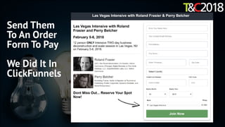 Send Them
To An Order
Form To Pay
We Did It In
ClickFunnels
 