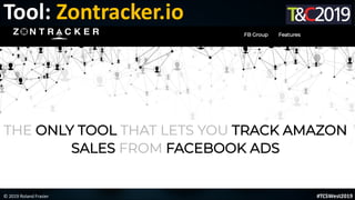 This is a sample of bold
text on a full color slide.
This is good for quotes, stats,
dividers,etc.
Tool: Zontracker.io
© 2019 Roland Frasier #TCSWest2019
 
