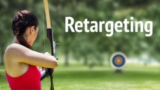 This is a sample of bold
text on a full color slide.
This is good for quotes,stats,
dividers,etc.
Retargeting
 