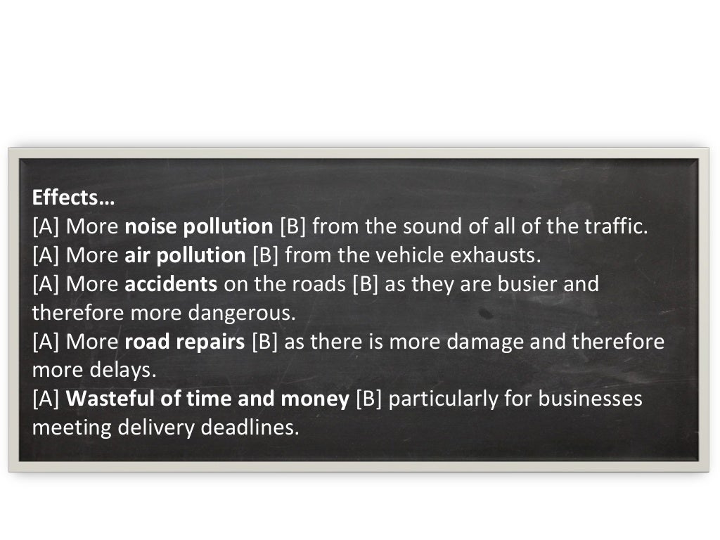 IGCSE Geography Paper 4 Traffic congestion