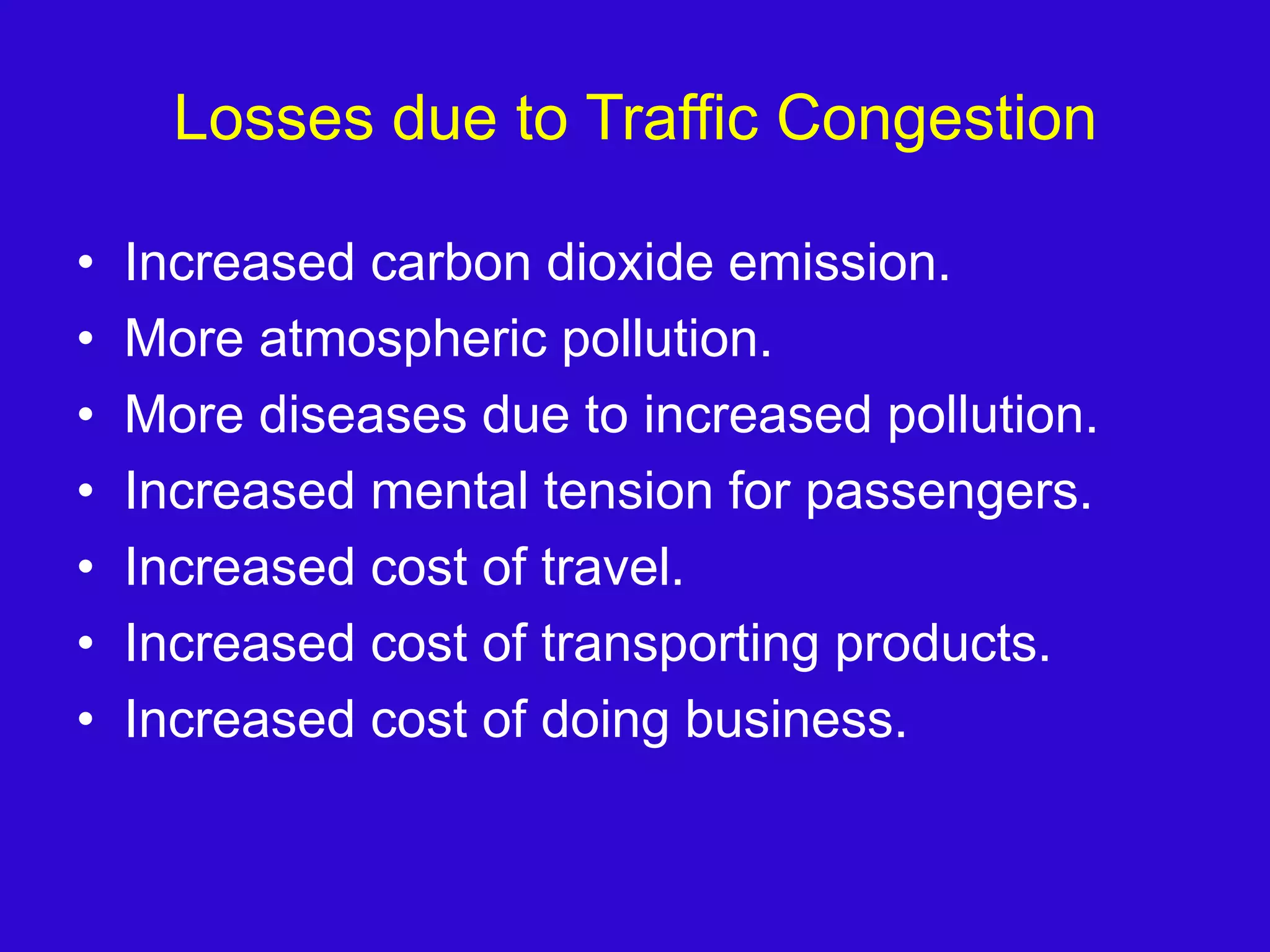 Traffic Congestion PowerPoint Presentation | PPTX