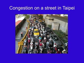 Congestion on a street in Taipei