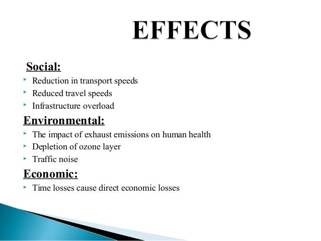 Resultado de imagem para consequences of traffic congestion