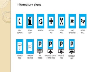 Informatory signs

 