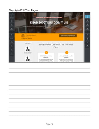 Page 52
Step #5 – Edit Your Pages:
 