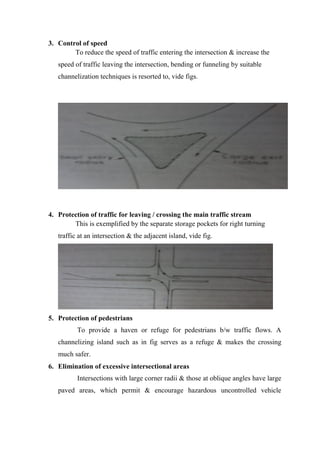Intersection Channelizing Devices Traffic full book | PDF