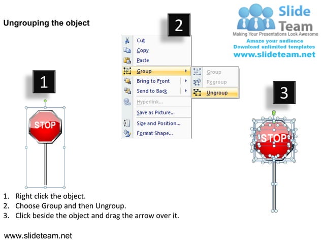 Traffic highway roadway stop signs detour powerpoint ppt slides. | PPT