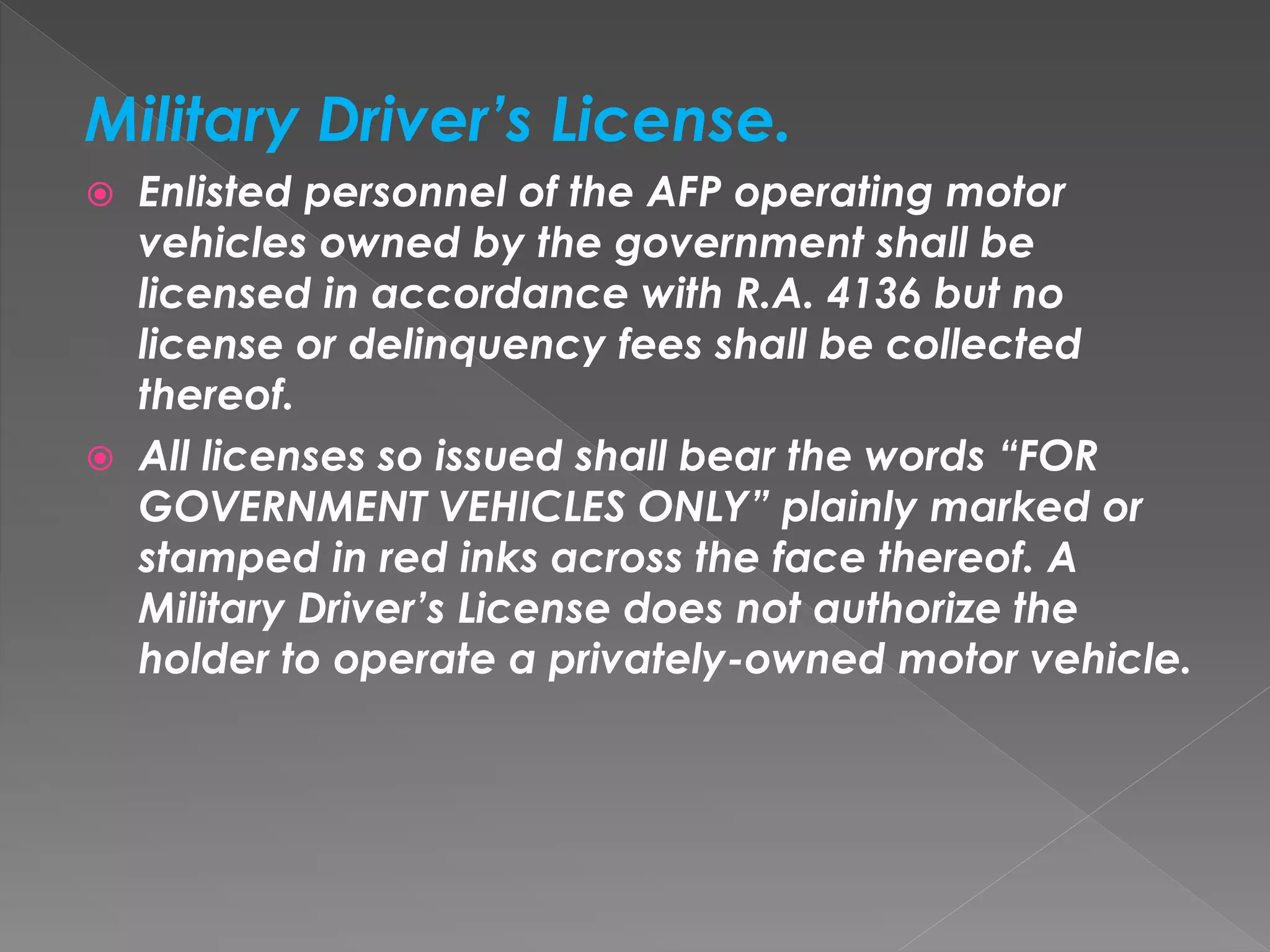 Traffic laws, rules and regulations and | PPTX