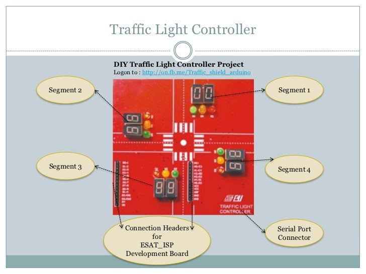 Traffic light control using Atmel AVR