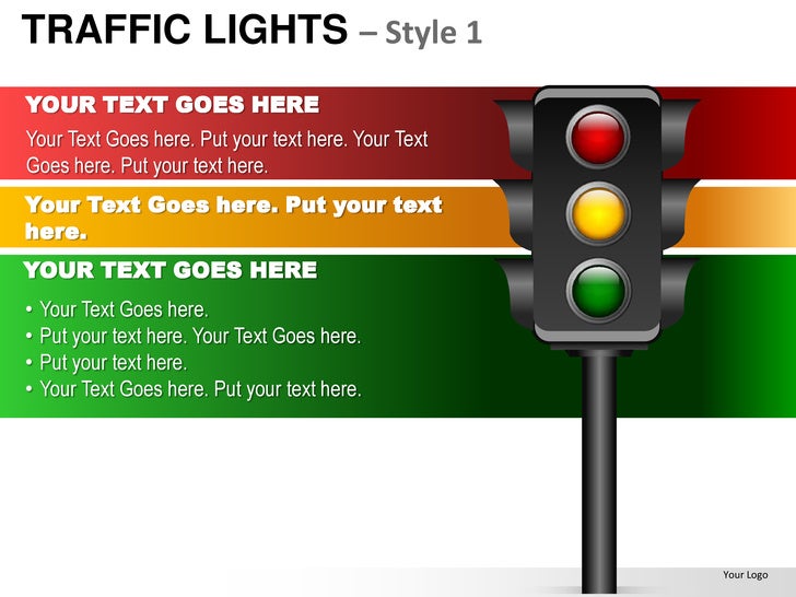 Traffic lights style 1 powerpoint presentation templates