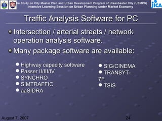 Simtraffic Software Traffic managementforpolice | PPT