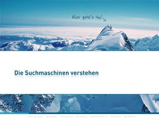 Die Suchmaschinen verstehenDie Suchmaschinen verstehen
construktiv GmbH · Haferwende 1 · 28357 Bremen · 0421/27867-0 · Invalidenstraße 112 · 10115 Berlin · 030/200569-0
 