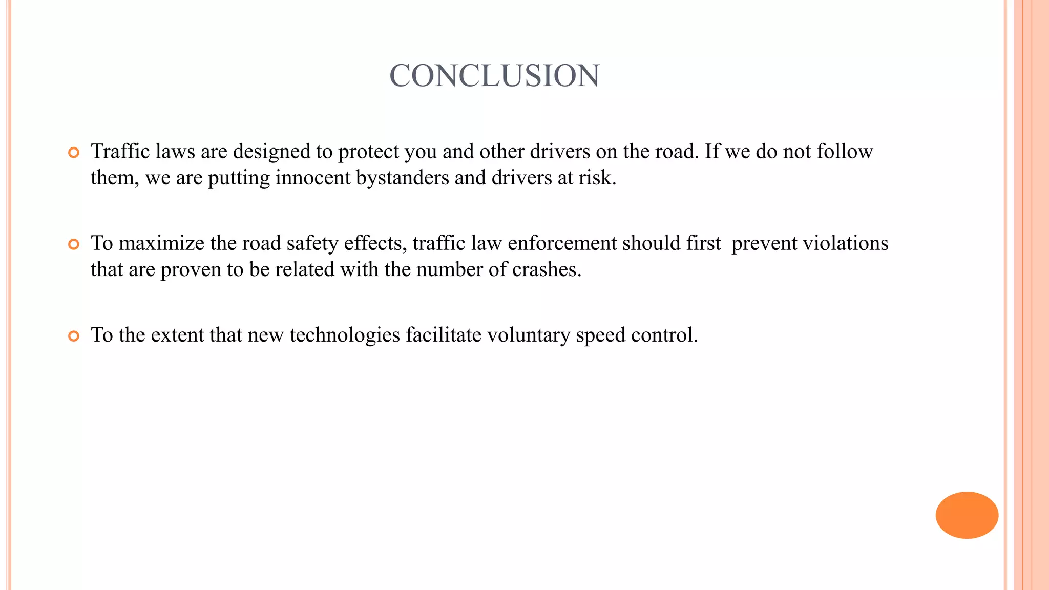 Traffic rules and regulation PPT