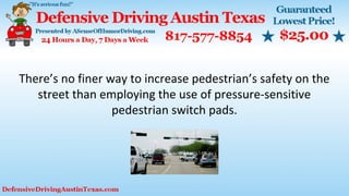 There’s no finer way to increase pedestrian’s safety on the
street than employing the use of pressure-sensitive
pedestrian switch pads.
 