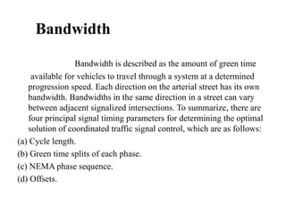 Traffic signal co ordination | PPTX