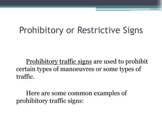 Traffic signs | PPTX