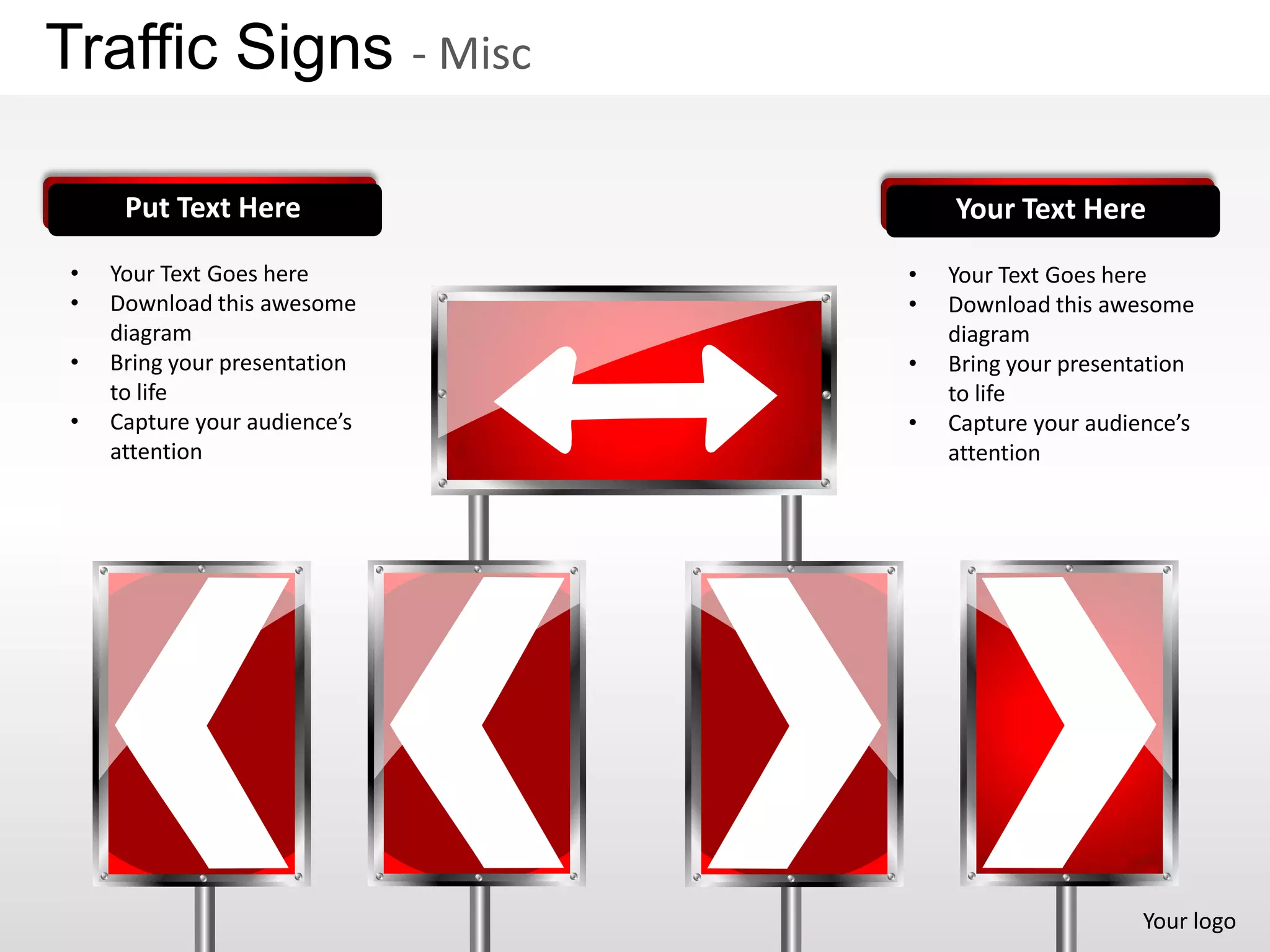 Traffic signs misc powerpoint presentation templates | PPTX