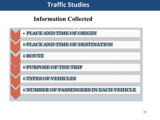 31
Traffic Studies
Information Collected
 