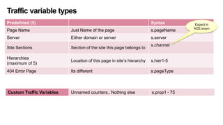 Learn Adobe analytics basics - Traffic variables | PDF