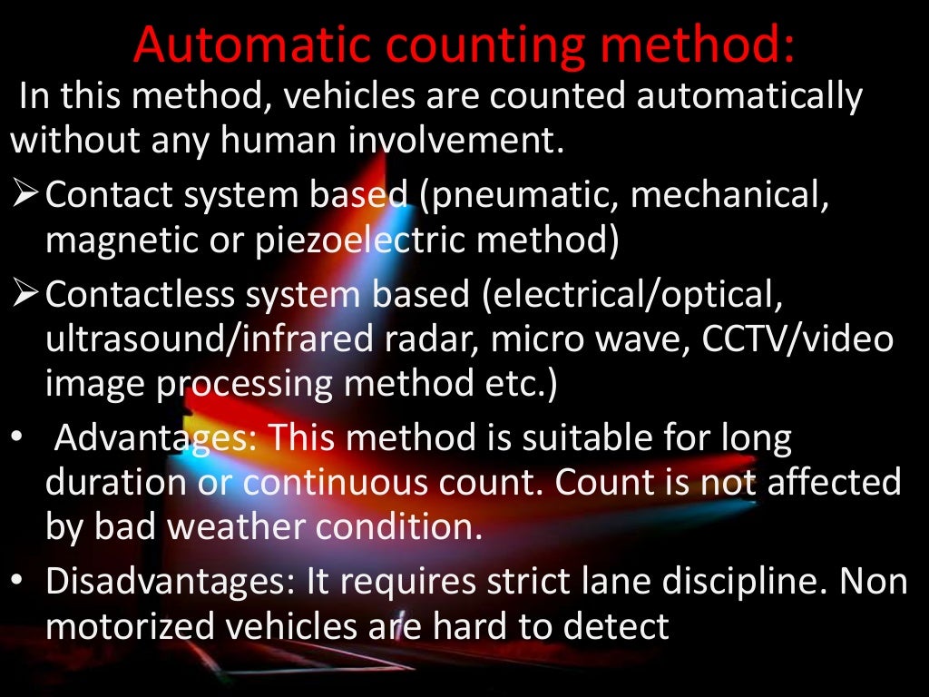 Traffic volume study