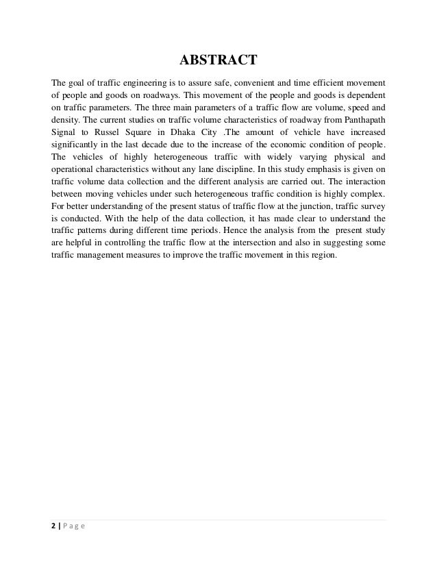 Traffic volume study report by pronob ghosh buet 1204011