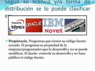 Software de AplicaciónSon los programas que nos permiten realizar tareas especificas en nuestro sistema. Esta enfocado en un área especifica para su utilización. La mayoría de los programas que utilizamos diariamente pertenecen a este tipo de software, ya que nos permiten realizar diversos tipos de tareas en nuestro sistema.