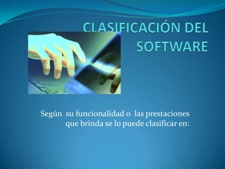 Hardware Hardware corresponde a todas las partes físicas y tangiblede una computadora: sus componentes eléctricos, electrónicos, electromecánicos y mecánicos;[  sus cables, gabinetes o cajas, periféricos de todo tipo y cualquier otro elemento físico involucrado; El hardware suele distinguirse entre básico (los dispositivos necesarios para iniciar el funcionamiento de un ordenador) y complementario (realizan ciertas funciones específicas).