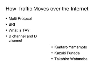 How Traffic Moves over the Internet ,[object Object],[object Object],[object Object],[object Object],[object Object],[object Object],[object Object]