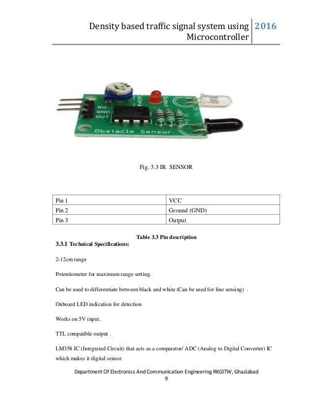 Density Based Traffic signal system using microcontroller