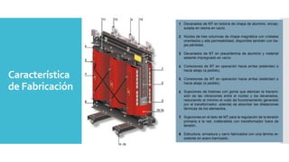 Característica
de Fabricación
 