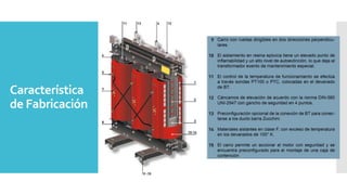 Característica
de Fabricación
 
