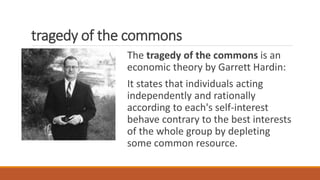 Tragedy Of The Commons Hardin