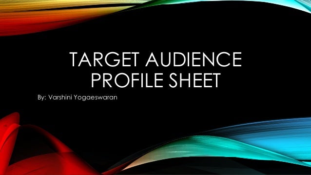 Audience profile essay