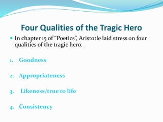 Aristotle's concept of Tragic hero