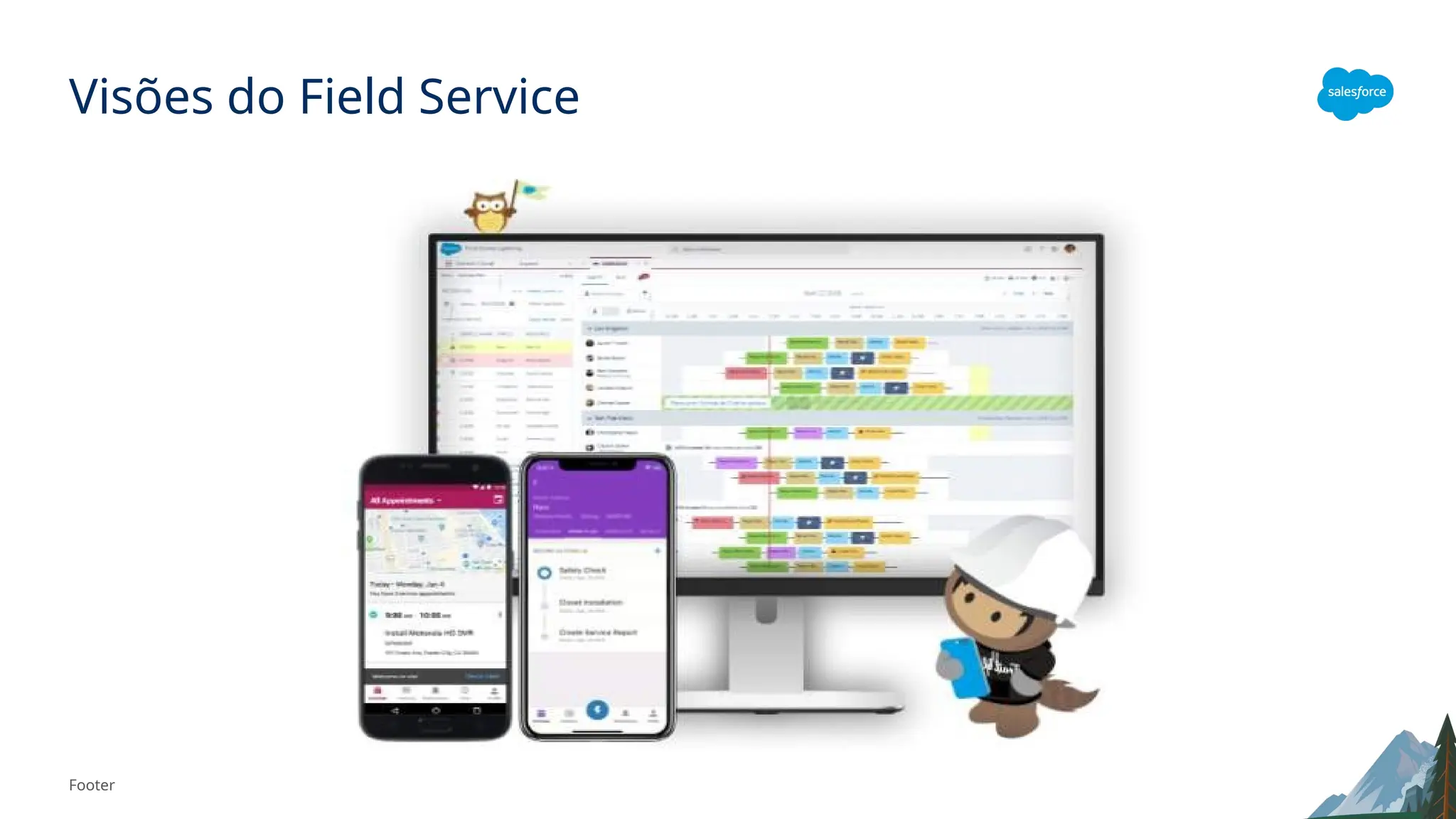 Footer
Visões do Field Service
 