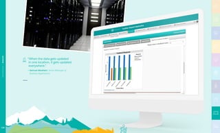 “When the data gets updated
in one location, it gets updated
everywhere.”
— Samuel Abraham, Senior Manager of
Business Applications
118
TECHNOLOGY|SEAGATE
 