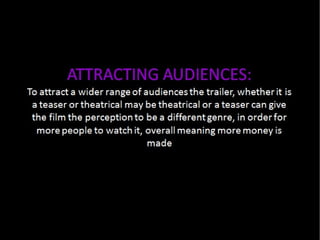 Trailers as a promotional tool