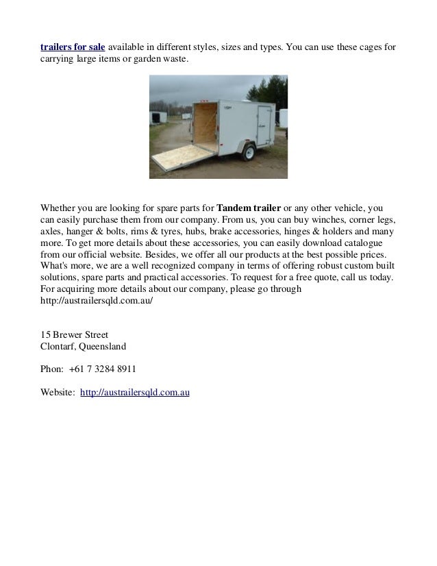 Box Trailers for Sale