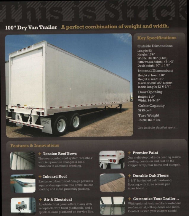 Trailers Dry Freight Strick100