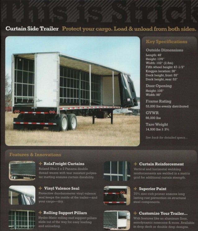 Trailers Dry Freight Strickcurtainside