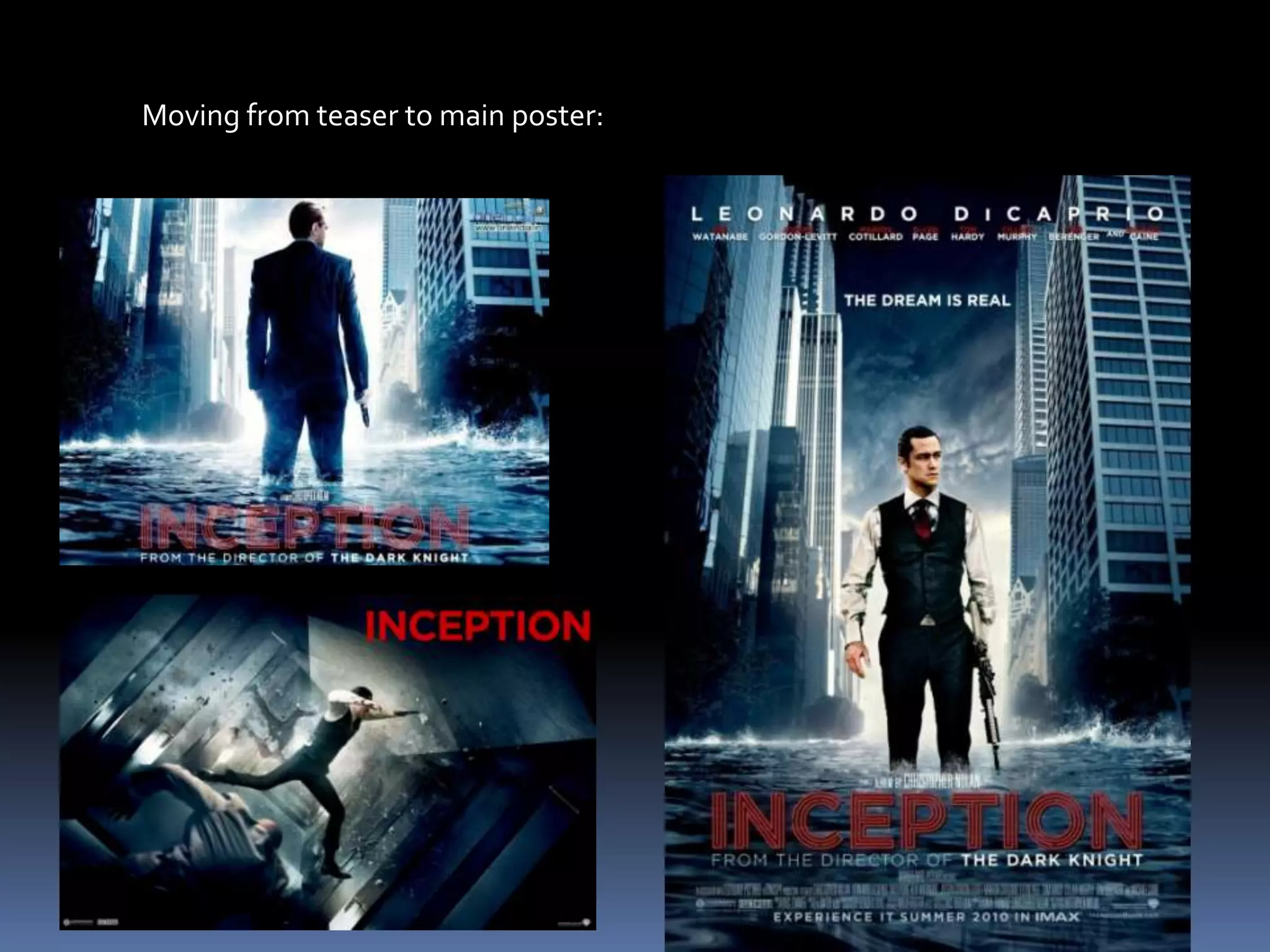 Moving from teaser to main poster: 