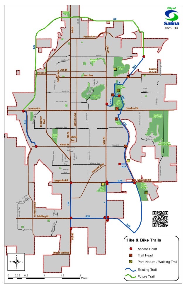 City of Salina MapTrail Head Signs