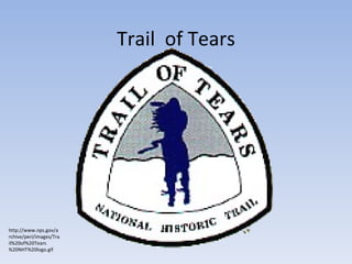 Trail  of Tears http://www.nps.gov/archive/peri/images/Trail%20of%20Tears%20NHT%20logo.gif 