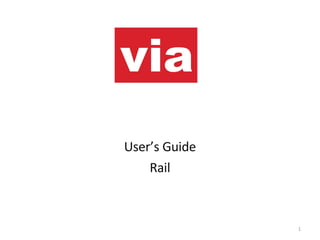 User’s Guide Rail 